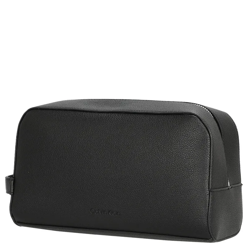 Calvin Klein Micro Pebble Washbag - Neceser 23.5 cm (schwarz)