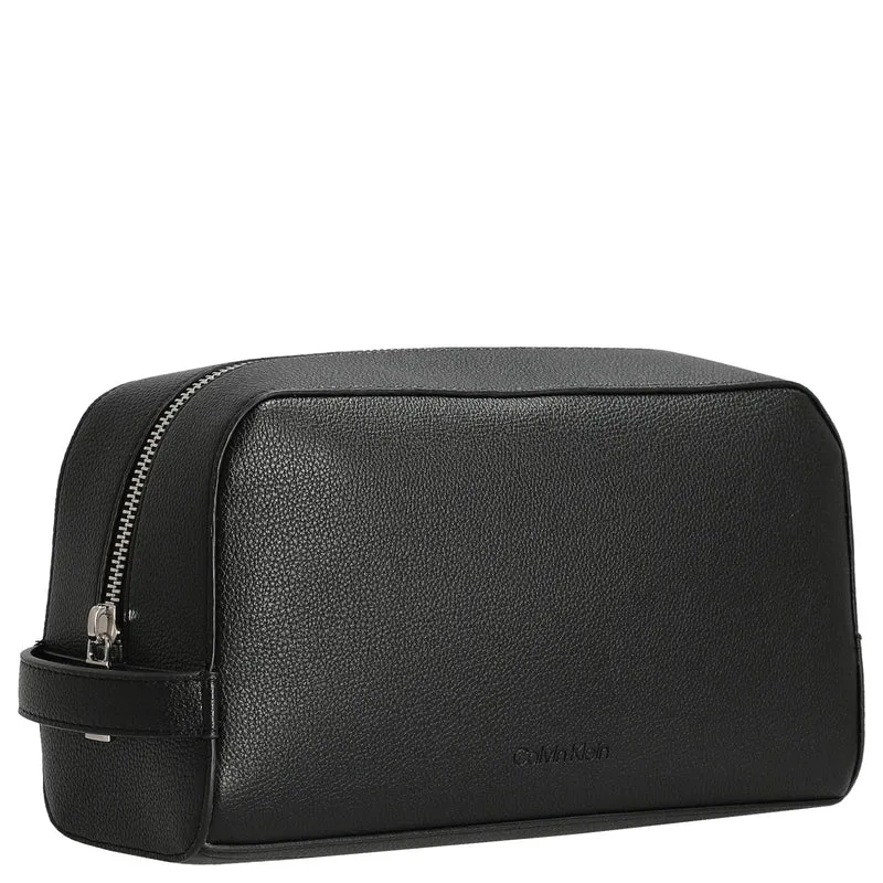 Calvin Klein Micro Pebble Washbag - Neceser 23.5 cm (schwarz)