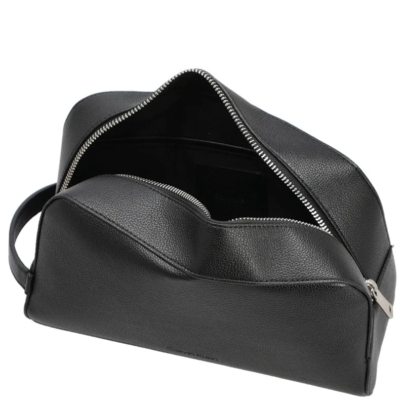 Calvin Klein Micro Pebble Washbag - Neceser 23.5 cm (schwarz)