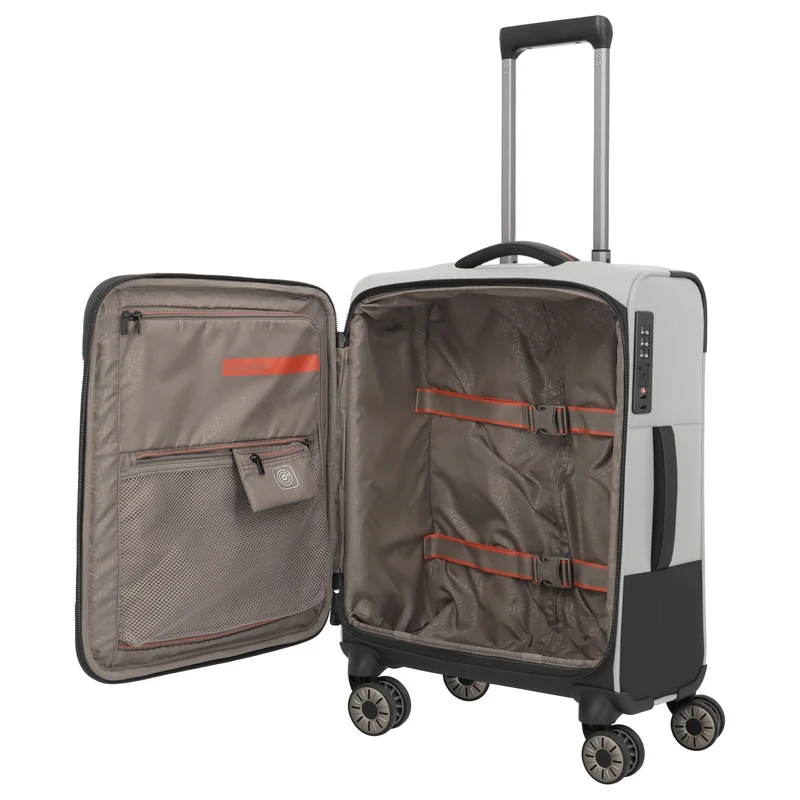 Travelite Crosslite - Trolley de cabina con 4 ruedas S 55 cm (natur)