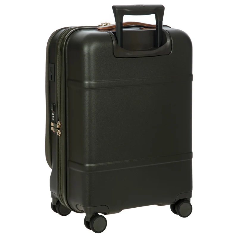 Brics Bellagio - Trolley de cabina con 4 ruedas y bolsillo delantero 55 cm expandible (olive)