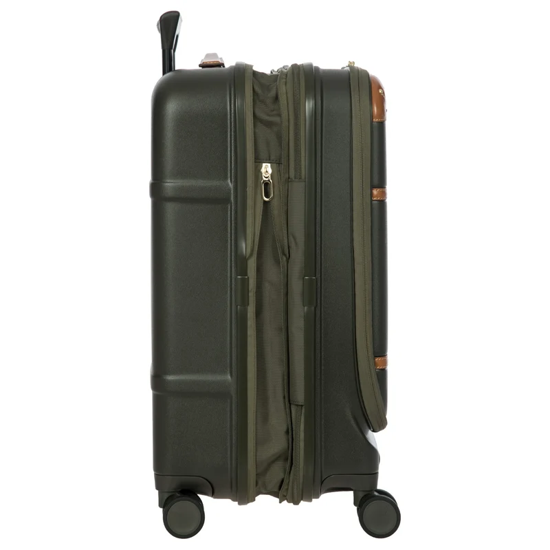 Brics Bellagio - Trolley de cabina con 4 ruedas y bolsillo delantero 55 cm expandible (olive)