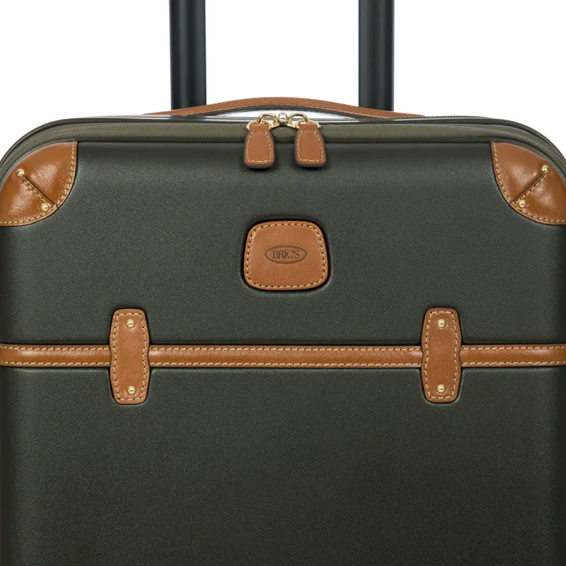 Brics Bellagio - Trolley de cabina con 4 ruedas y bolsillo delantero 55 cm expandible (olive)
