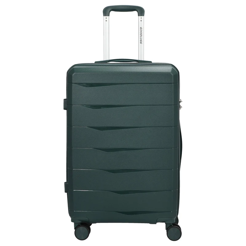 D&N Travel Line 2900 - Maleta de 4 ruedas M 65 cm (verde oscuro)