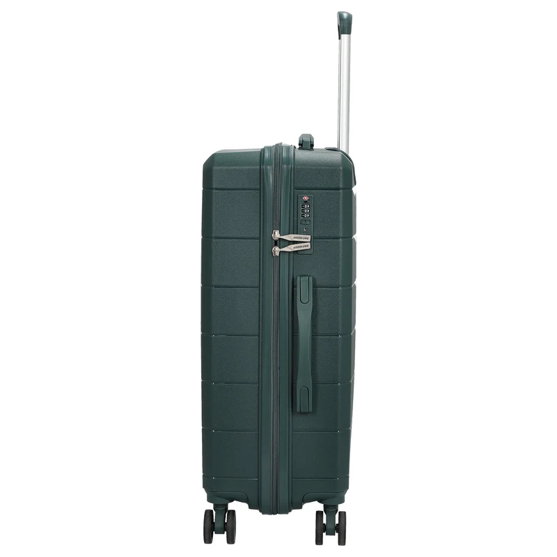 D&N Travel Line 2900 - Maleta de 4 ruedas M 65 cm (verde oscuro)