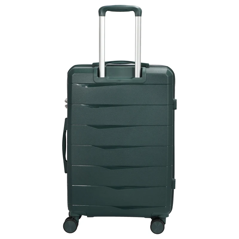 D&N Travel Line 2900 - Maleta de 4 ruedas M 65 cm (verde oscuro)