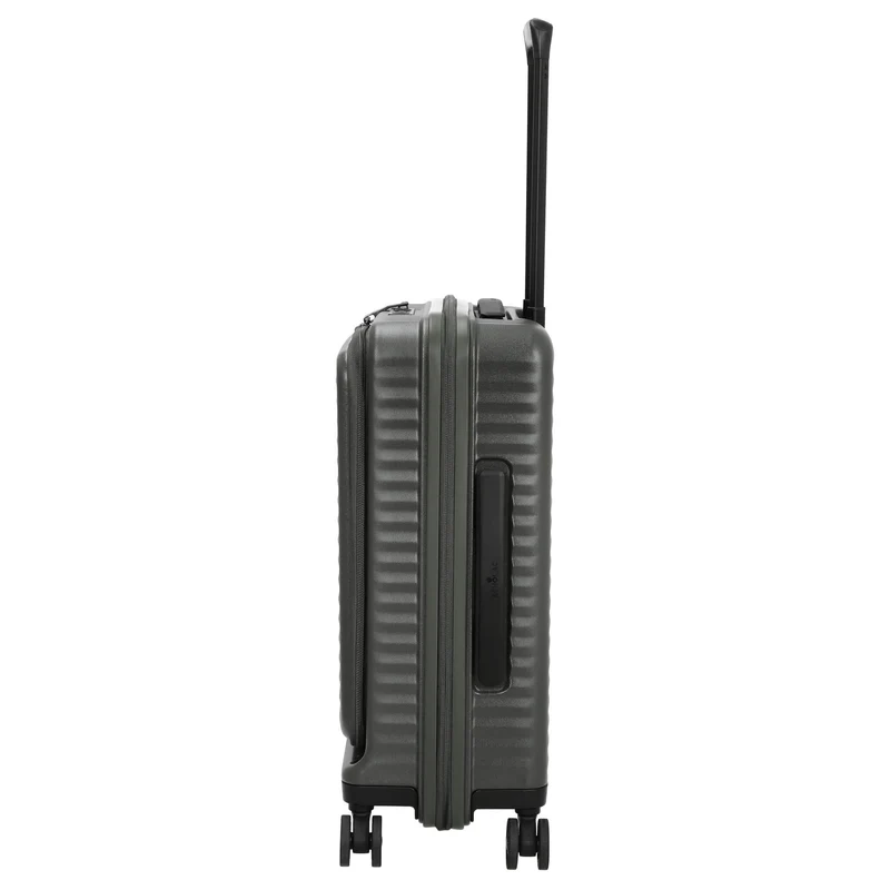 Echolac Celestra FA - Trolley de cabina con 4 ruedas 14" S 55 cm expandible USB (deep olive)