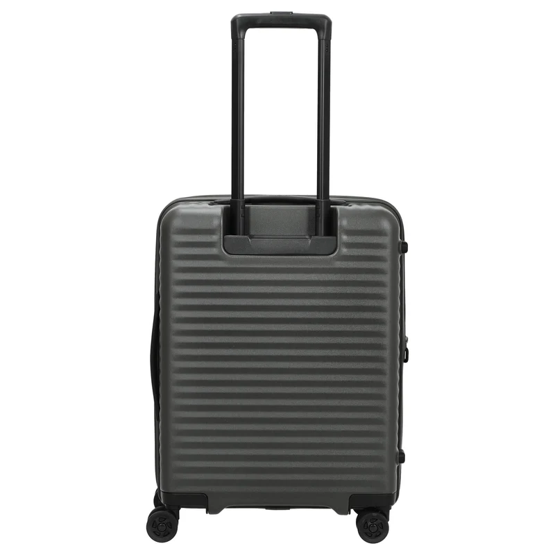 Echolac Celestra FA - Trolley de cabina con 4 ruedas 14" S 55 cm expandible USB (deep olive)