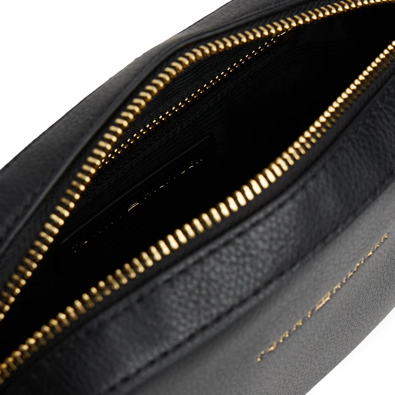 Tommy Hilfiger Logo Tape Camera - Bolso bandolera 19.5 cm (schwarz)