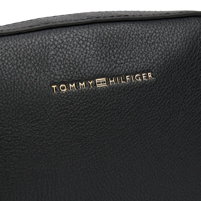 Tommy Hilfiger Logo Tape Camera - Bolso bandolera 19.5 cm (schwarz)