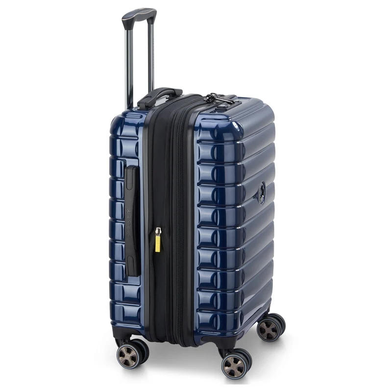 Delsey Paris Shadow 5.0 - Trolley de cabina con 4 ruedas y USB 55 cm (marineblau)