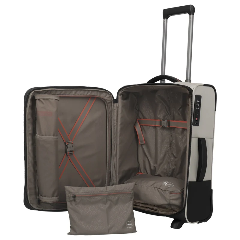 Travelite Crosslite - Trolley de cabina S 2 ruedas 54 cm expandible (natur)