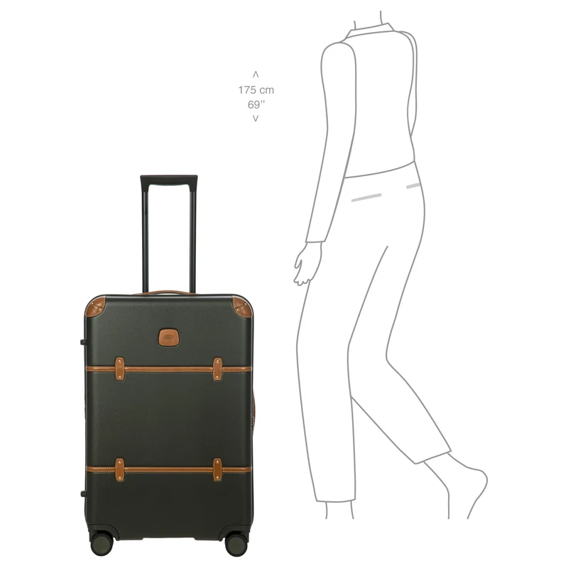 Brics Bellagio - Trolley de 4 ruedas 70.5 cm expandible (olive)