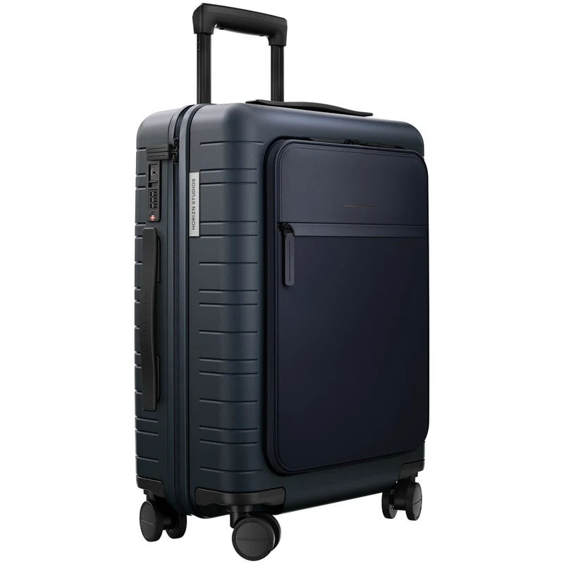 Horizn Studios M5 Essential - Maleta de cabina de 4 ruedas con bolsillo frontal S 55 cm (azul noche)