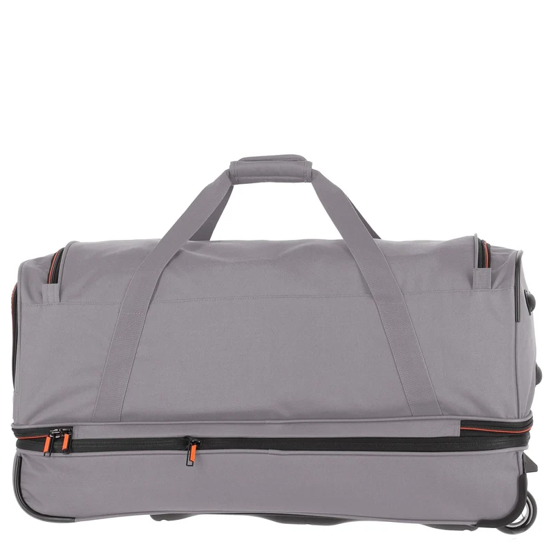 Travelite Basics - Bolsa de viaje con ruedas 98/119L 70 cm expandible (grau/orange)