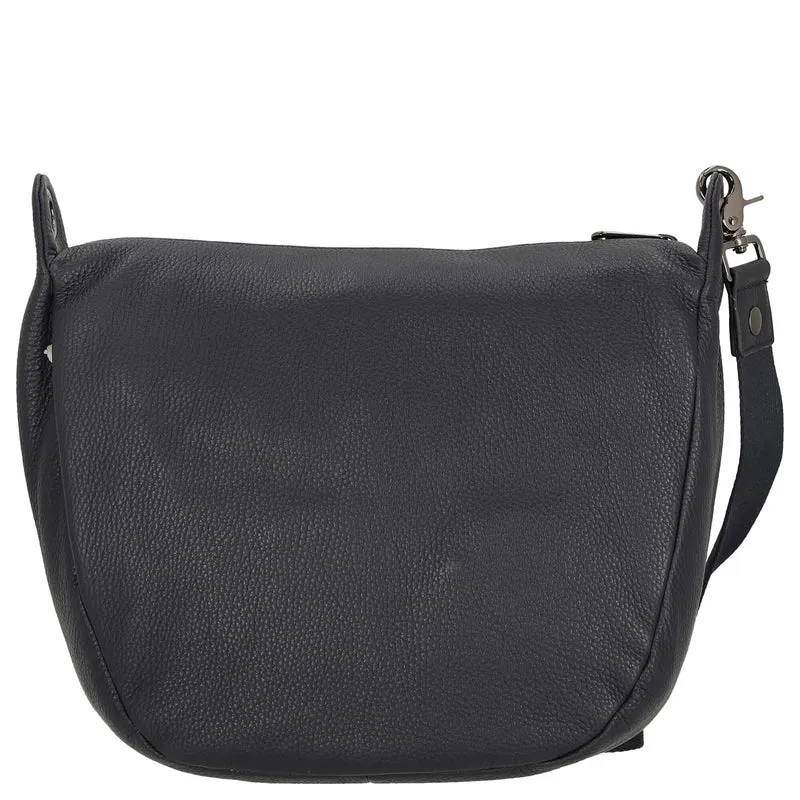 Mandarina Duck Mellow Leather - Bolso bandolera 34 cm (dress blue)