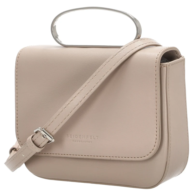 Seidenfelt SFM227 Crossbag - Bolso bandolera 16 cm (powder taupe/silver)
