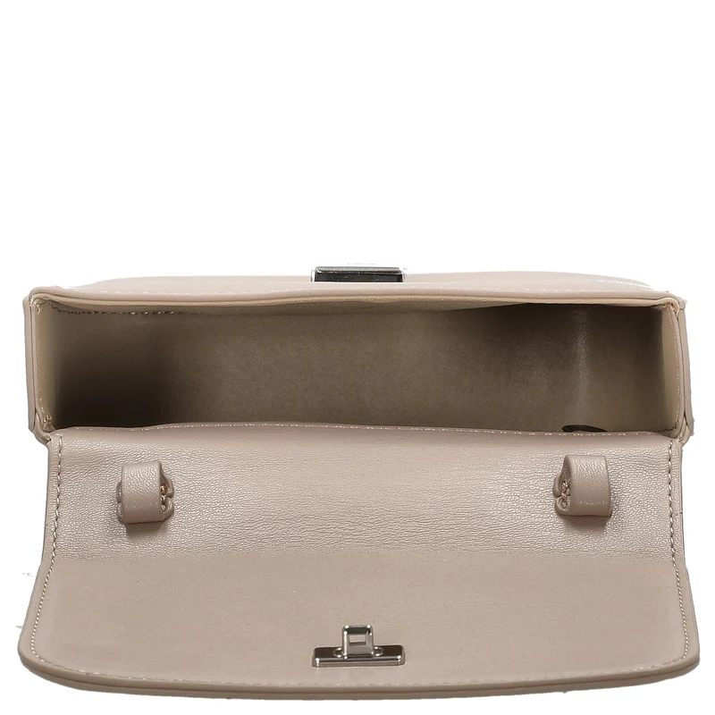 Seidenfelt SFM227 Crossbag - Bolso bandolera 16 cm (powder taupe/silver)