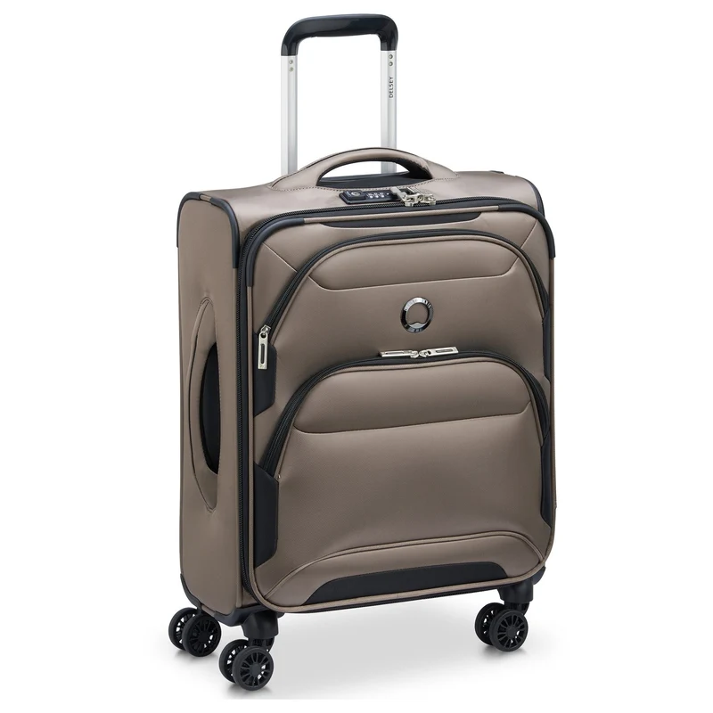 Delsey Paris Sky Max 2.0 Slim Line - Trolley de cabina con 4 ruedas 55 cm (beige)