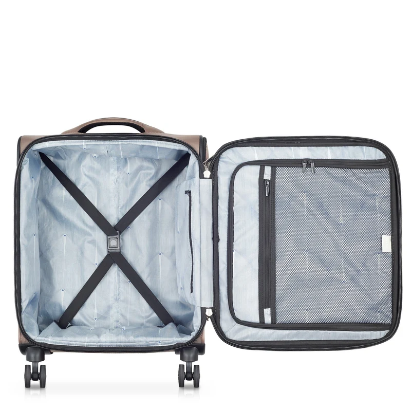 Delsey Paris Sky Max 2.0 Slim Line - Trolley de cabina con 4 ruedas 55 cm (beige)
