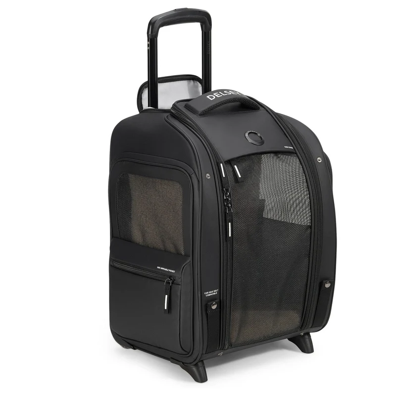 Delsey Paris Raspail - Trolley para mascotas con 2 ruedas 48 cm (schwarz)