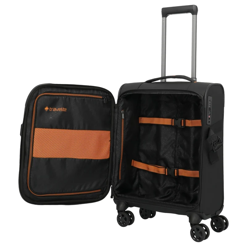 Travelite Briize - Trolley de cabina con 4 ruedas S 55 cm (schwarz)