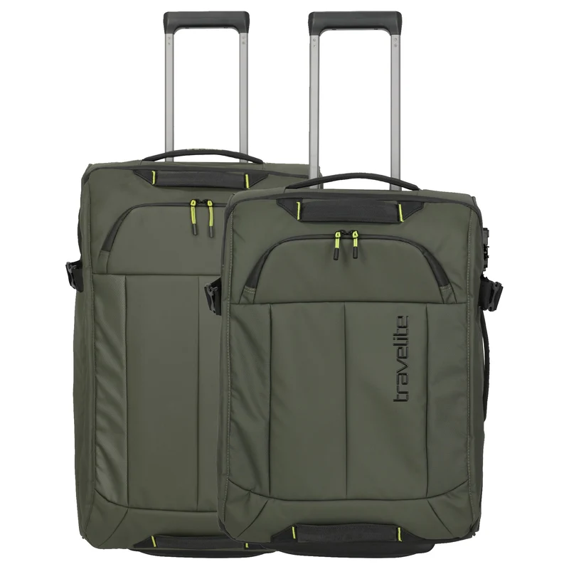 Travelite Briize - Set de bolsa de viaje con ruedas 2 piezas (khaki)