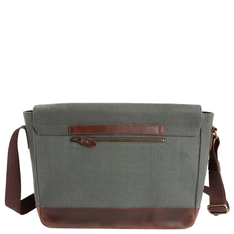 Buckle & Seam Times Canvas- Bolso mensajero 15.7" 36 cm (grün)