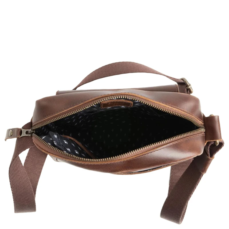 Buckle & Seam Runner - Bolso bandolera 15 cm (brown-dots)