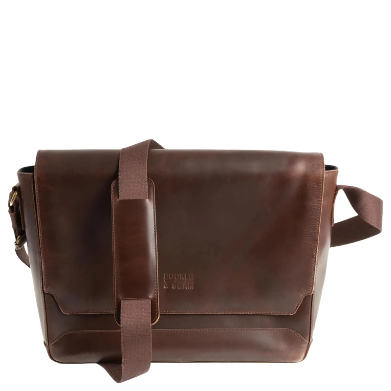 Buckle & Seam Times - Bolsa mensajero 15.7" 36 cm (braun)