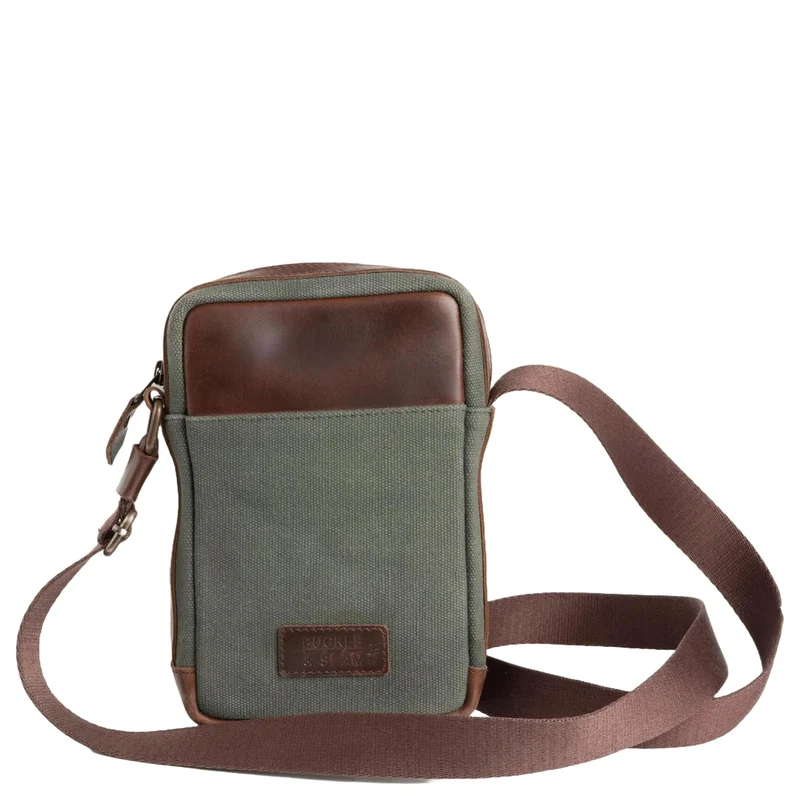 Buckle & Seam Runner Canvas - Bolso bandolera 15 cm (grün)