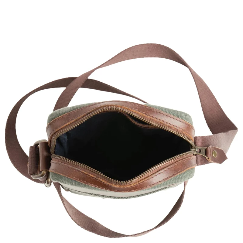 Buckle & Seam Runner Canvas - Bolso bandolera 15 cm (grün)