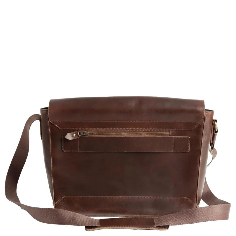 Buckle & Seam Times - Bolsa mensajero 15.7" 36 cm (braun-getupft)