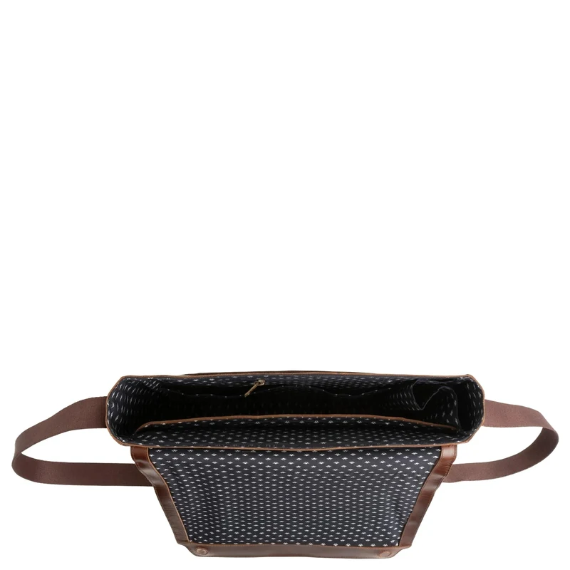 Buckle & Seam Times - Bolsa mensajero 15.7" 36 cm (braun-getupft)