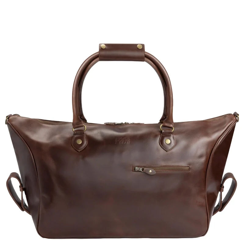 Buckle & Seam Linwood Weekender - Bolsa de viaje 50 cm Leder (braun)