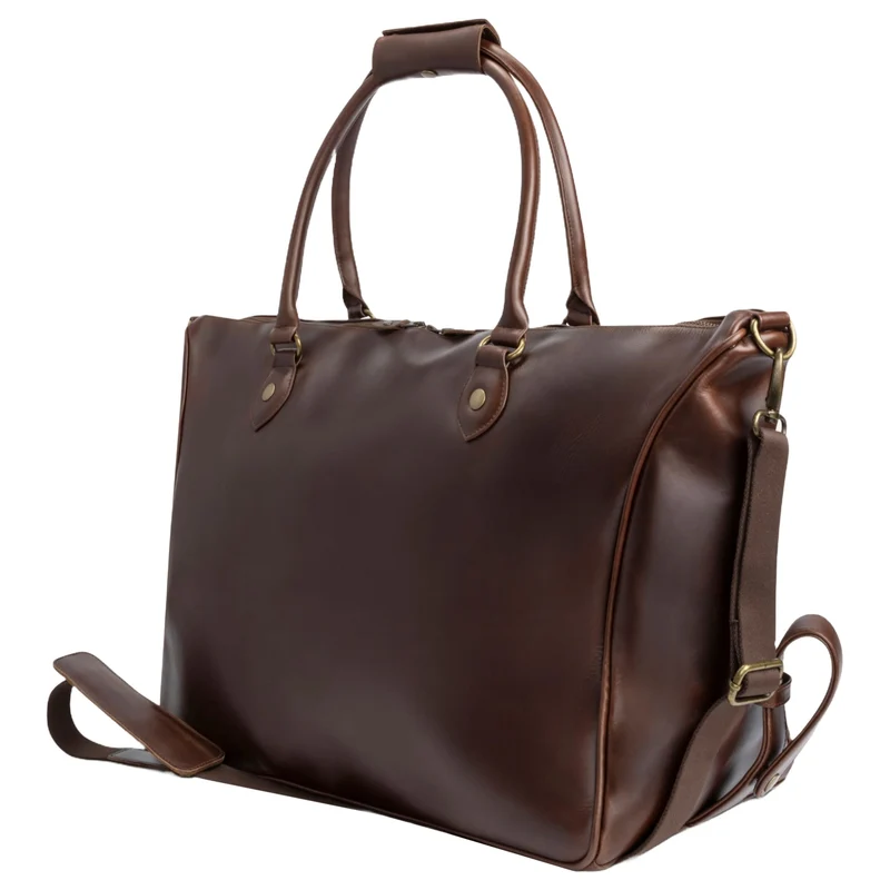 Buckle & Seam Linwood Weekender - Bolsa de viaje 50 cm Leder (braun)