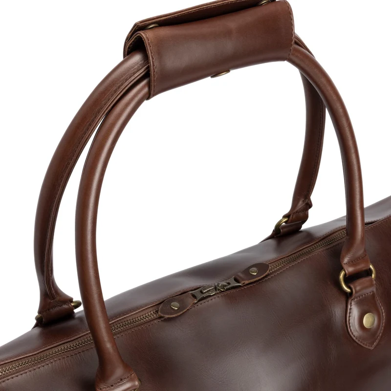 Buckle & Seam Linwood Weekender - Bolsa de viaje 50 cm Leder (braun)