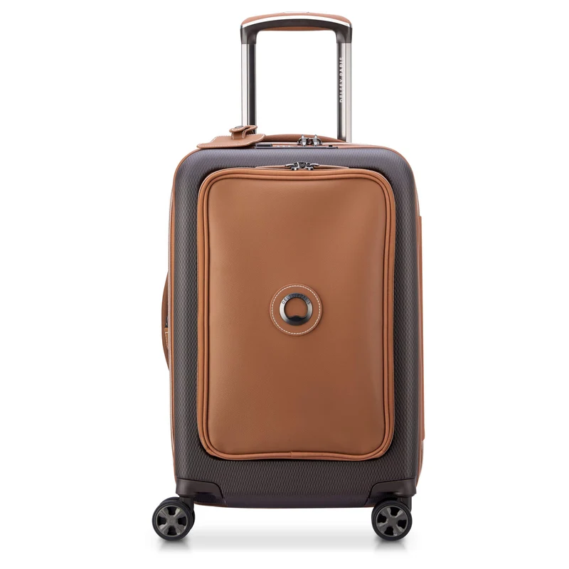 Delsey Paris Chatelet Air 2.0 - Trolley de cabina de 4 ruedas 55 cm expandible 14" USB (braun)
