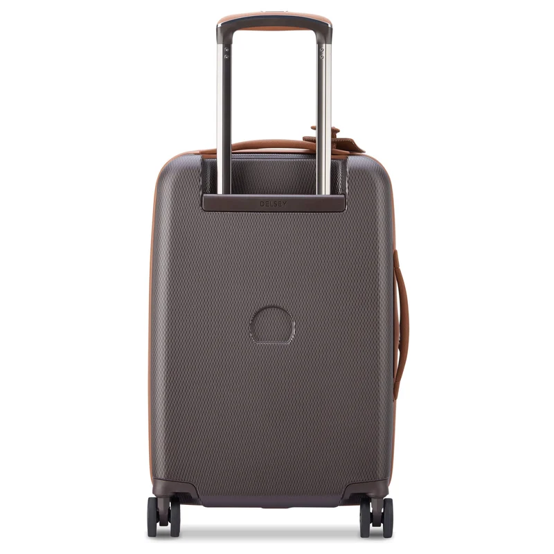 Delsey Paris Chatelet Air 2.0 - Trolley de cabina de 4 ruedas 55 cm expandible 14" USB (braun)