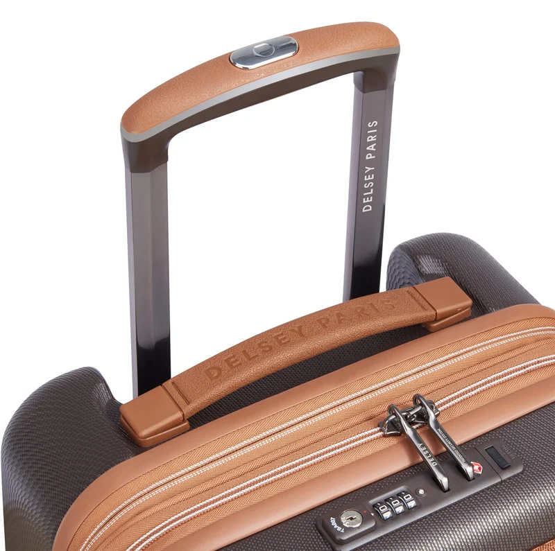 Delsey Paris Chatelet Air 2.0 - Trolley de cabina de 4 ruedas 55 cm expandible 14" USB (braun)