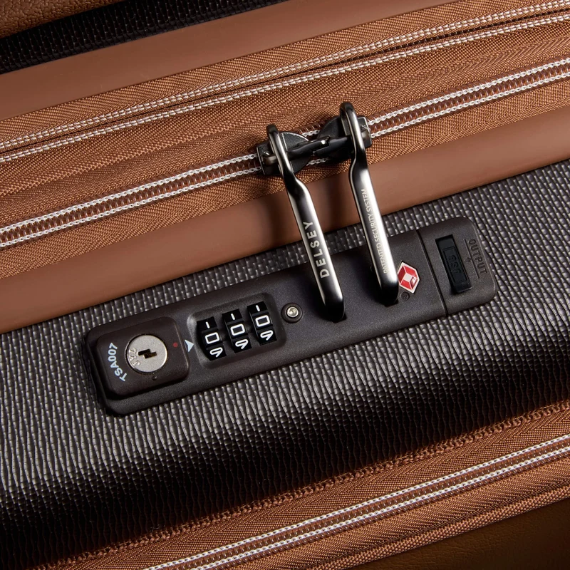 Delsey Paris Chatelet Air 2.0 - Trolley de cabina de 4 ruedas 55 cm expandible 14" USB (braun)