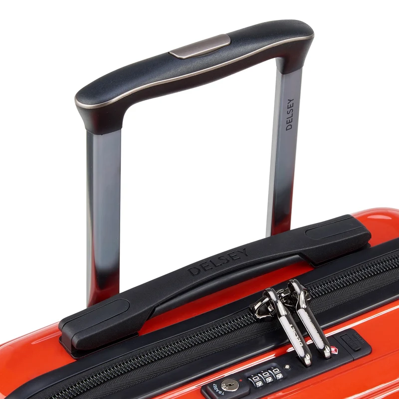 Delsey Paris Shadow 5.0 - Trolley de cabina slim line con 4 ruedas y USB 55 cm (rot)