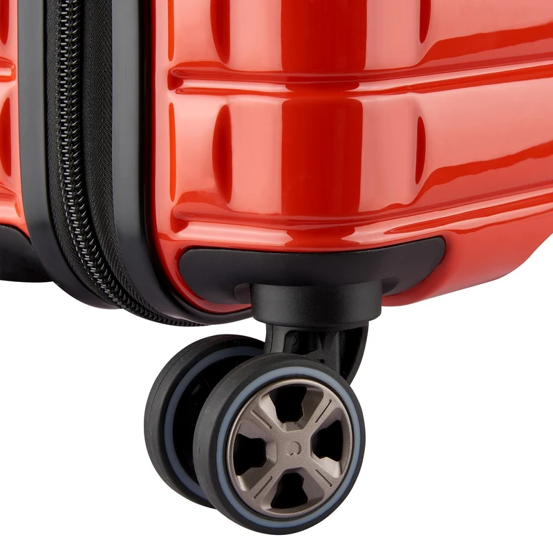 Delsey Paris Shadow 5.0 - Trolley de cabina slim line con 4 ruedas y USB 55 cm (rot)