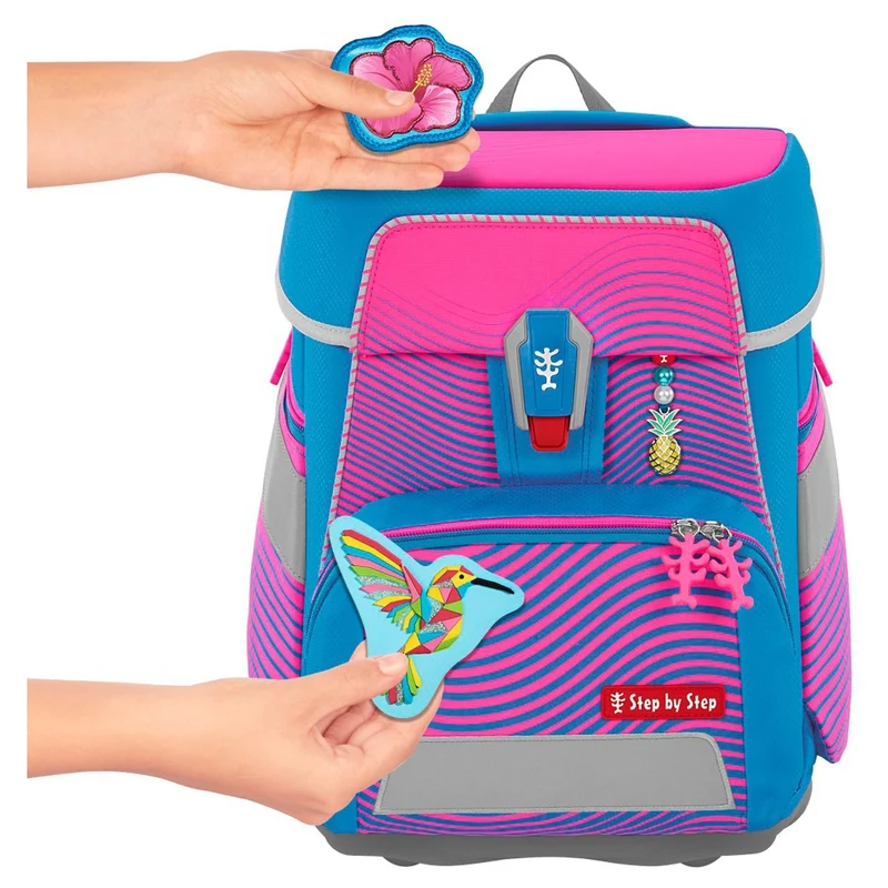 Step by Step Space NEON Set de mochila escolar 5 tlg. (Kolibri Kaja)