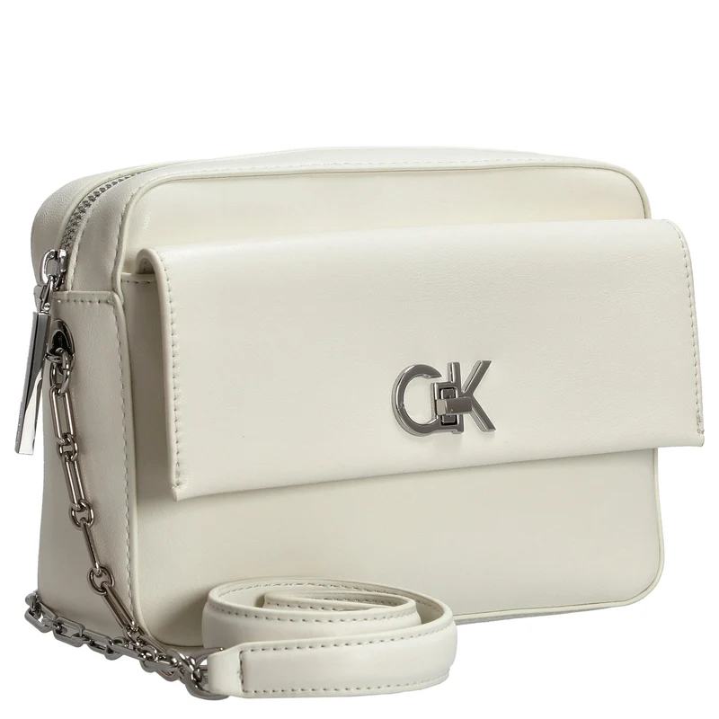 Calvin Klein CK Re-Lock - Bolso bandolera 22 cm (lily white)