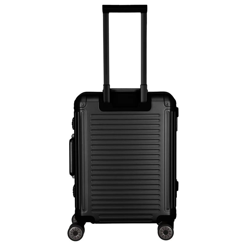 Travelite Next - Trolley de cabina con 4 ruedas y bolsillo delantero S 55 cm (black)