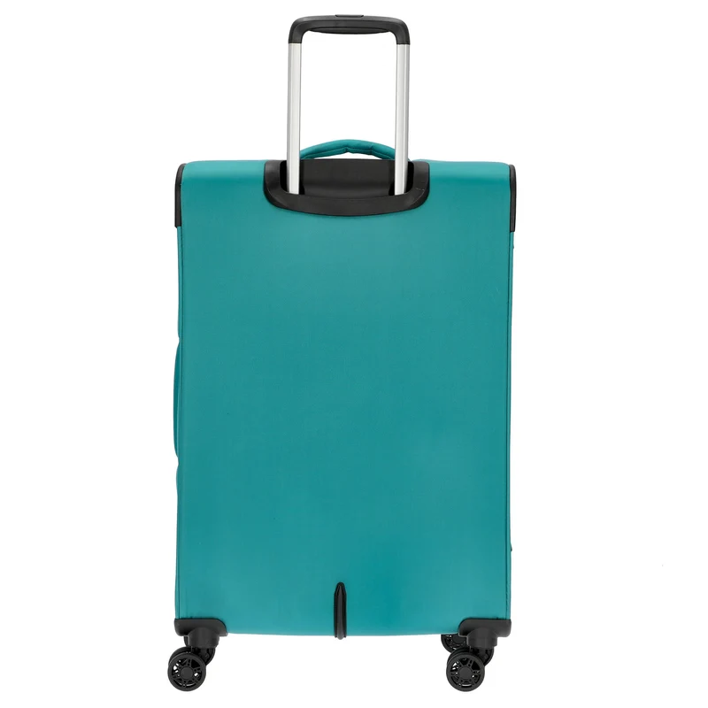 D&N Travel Line 9104 - Maleta de 4 ruedas M 67 cm expandible (verde)