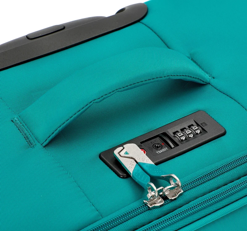 D&N Travel Line 9104 - Maleta de 4 ruedas M 67 cm expandible (verde)