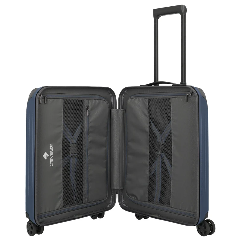 Travelite Dynamiic - Trolley de cabina con 4 ruedas S 55 cm (denimblue)