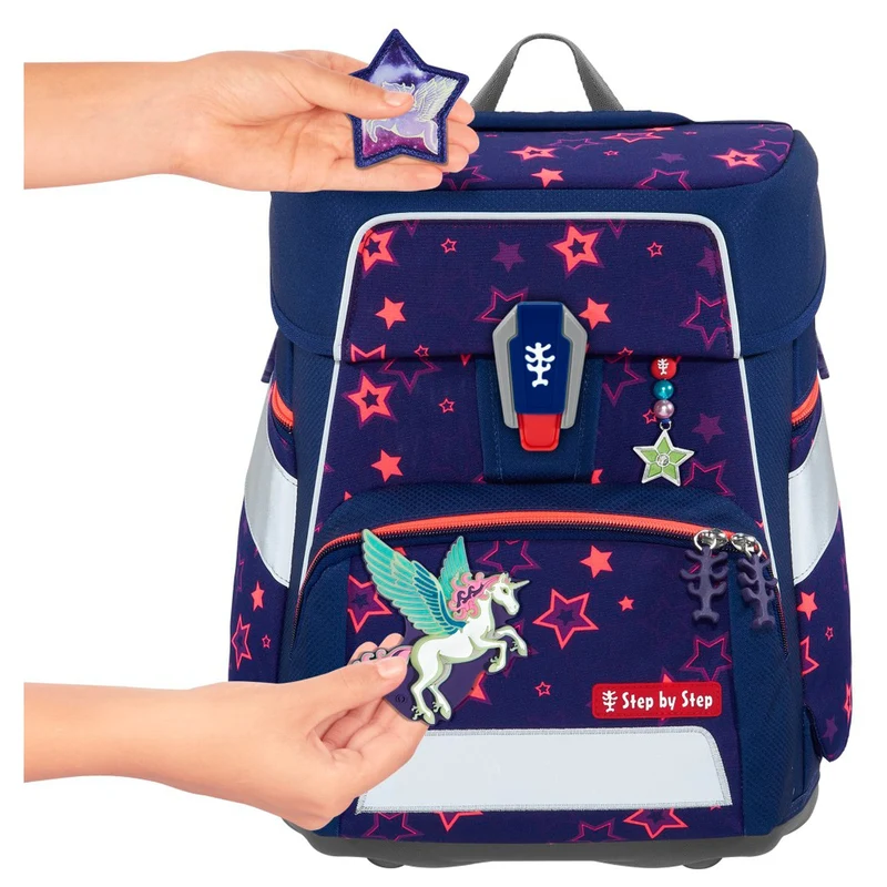 Step by Step Space Shine - Set de mochila escolar 5tlg. (Pegasus Night Nuala)
